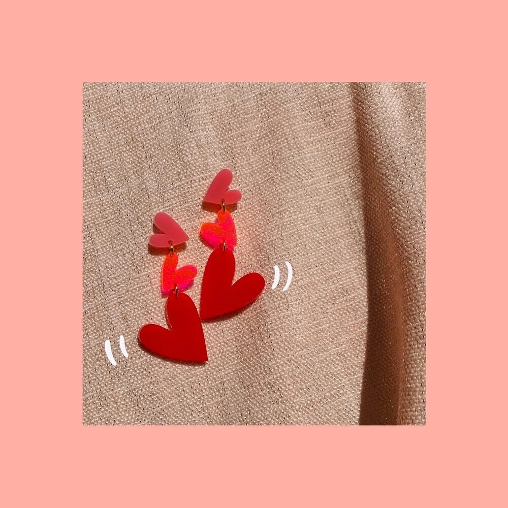 the most perfect valentine&rsquo;s day earrings 💌 14% off sitewide until 2/14💌