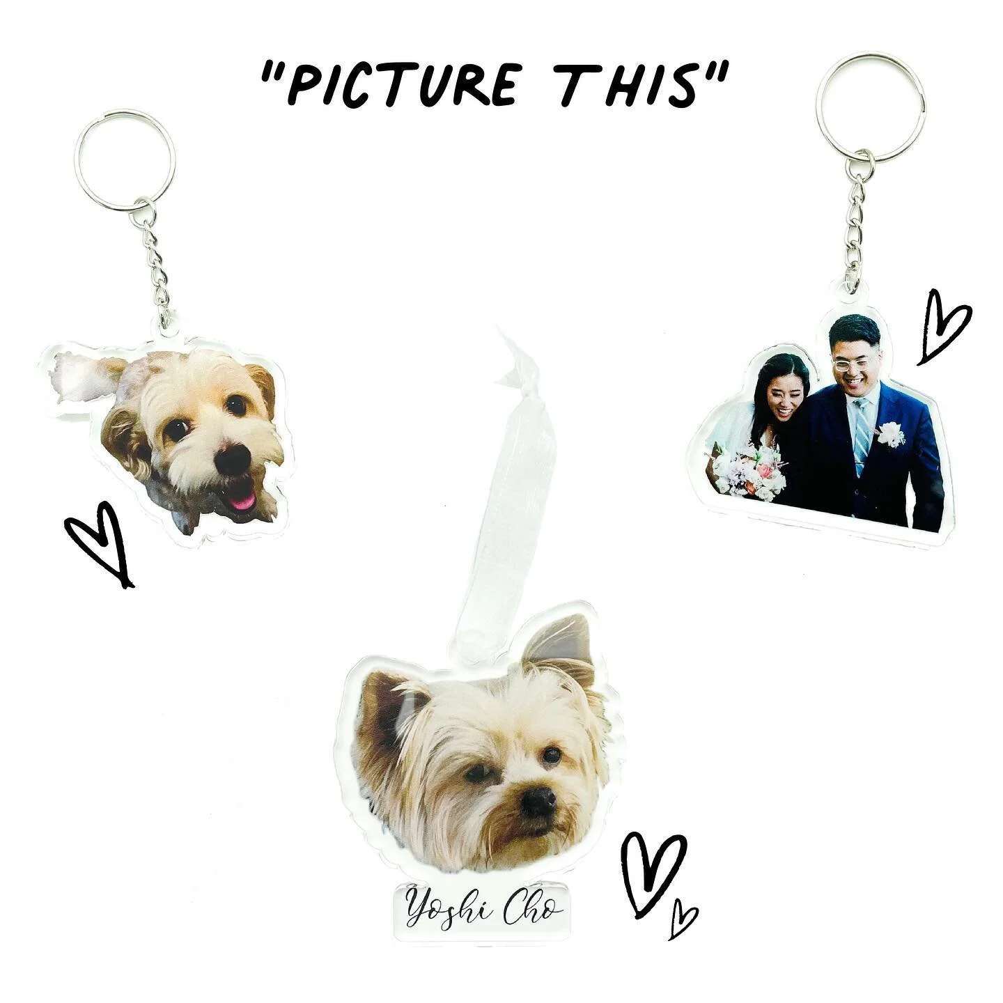 &ldquo;Picture This&rdquo; Keychains and Ornaments are now available online! These are perfect for personalized gifts for your favorite people!