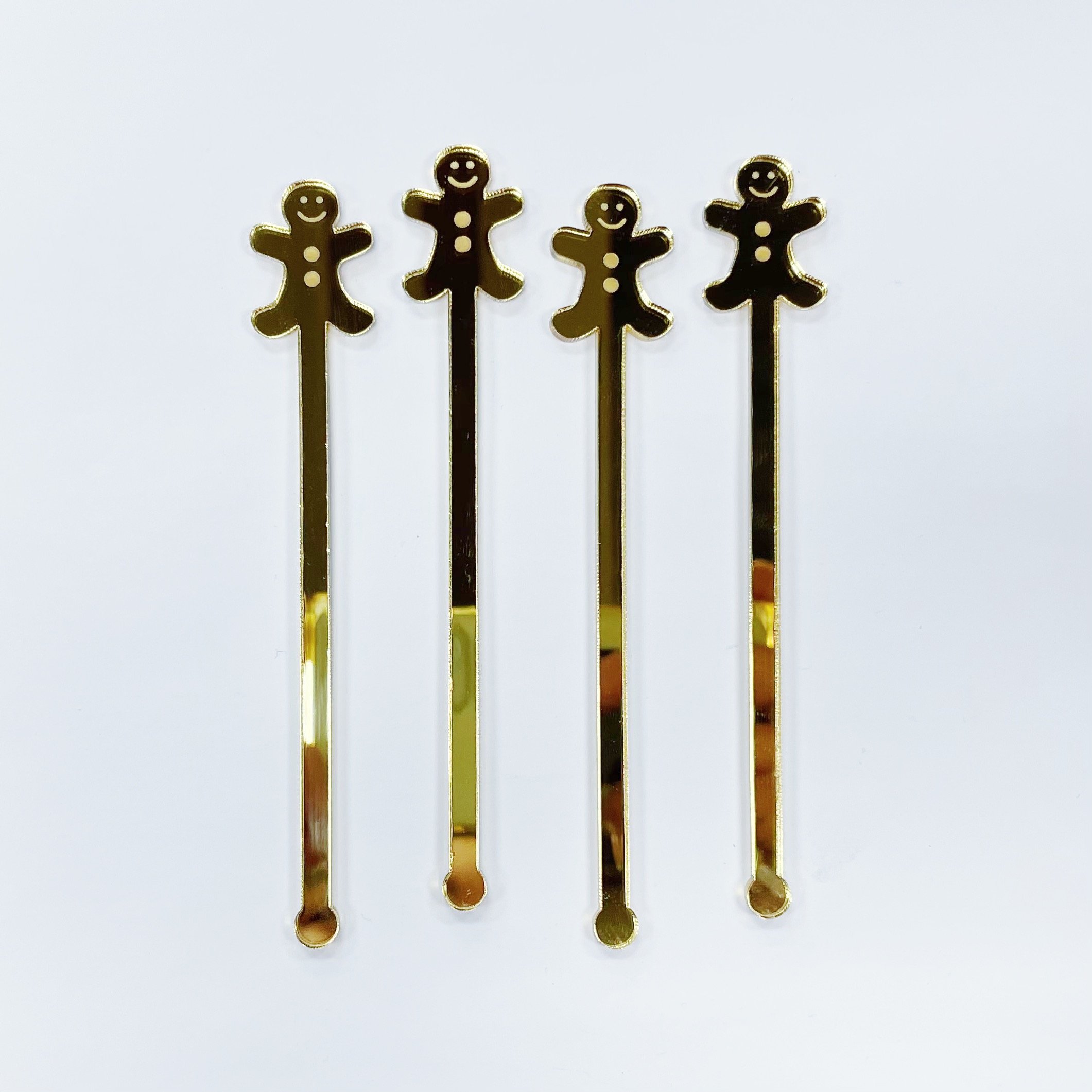 Gingerbread Man Drink Stirrers