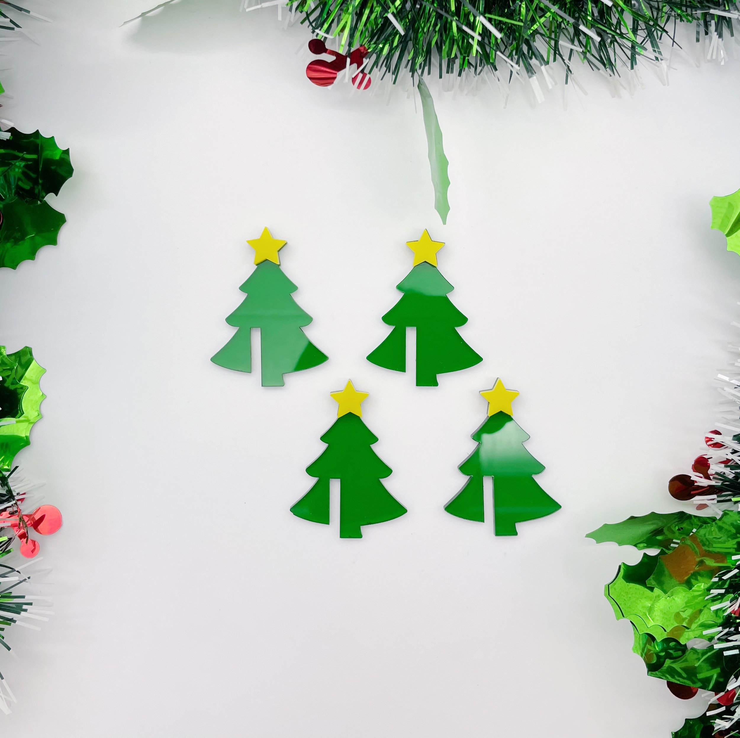 Christmas Tree Drink Tags