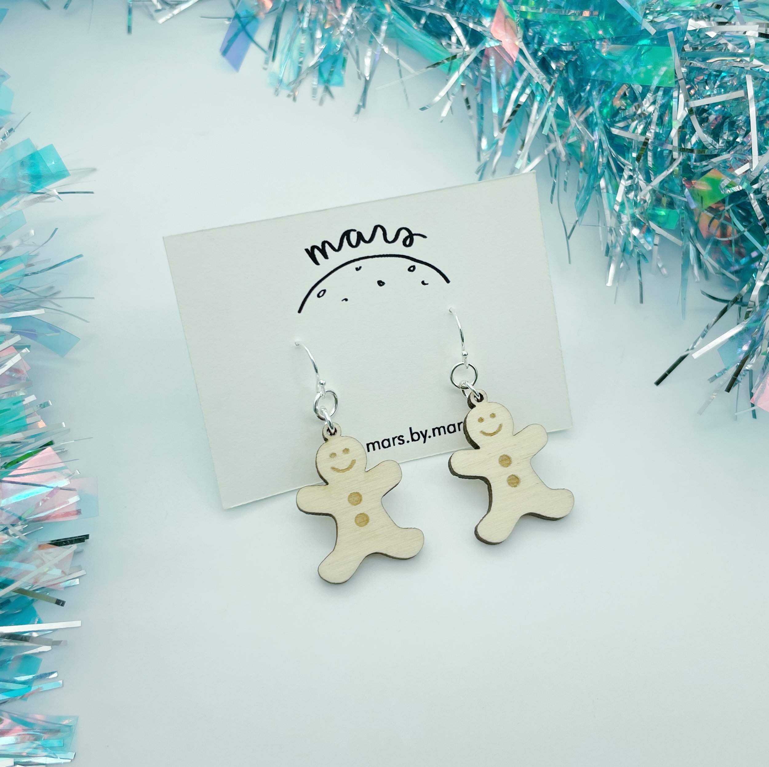 Gingerbread Man Earrings