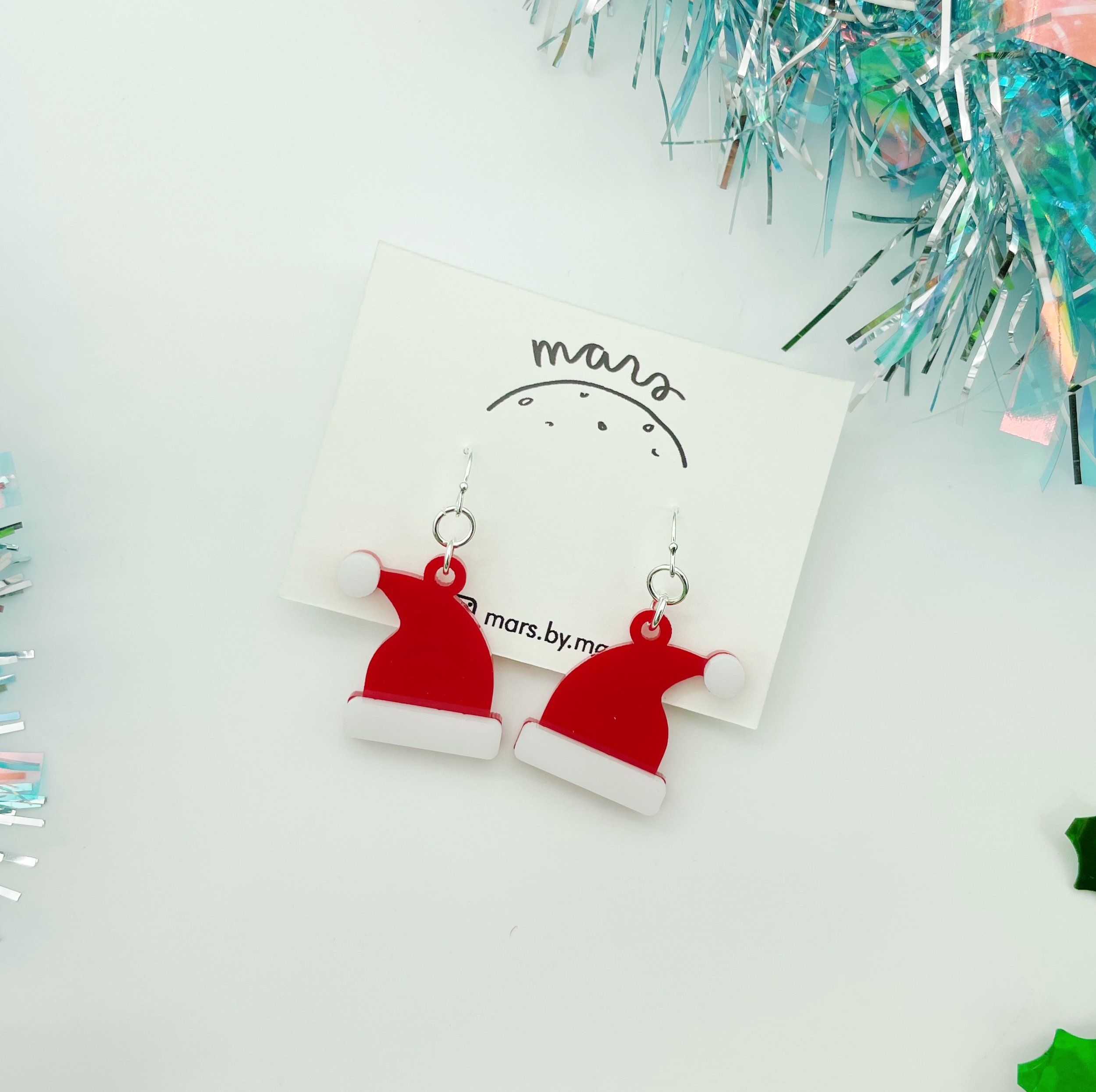 Santa's Hat Earrings