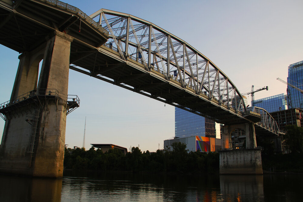  2020 9/11 Flag Tribute on Nashville Walking Bridge – 9/11 REMEMBERED 2020 – Photo: Cierra Mazzola – All Rights Reserved 