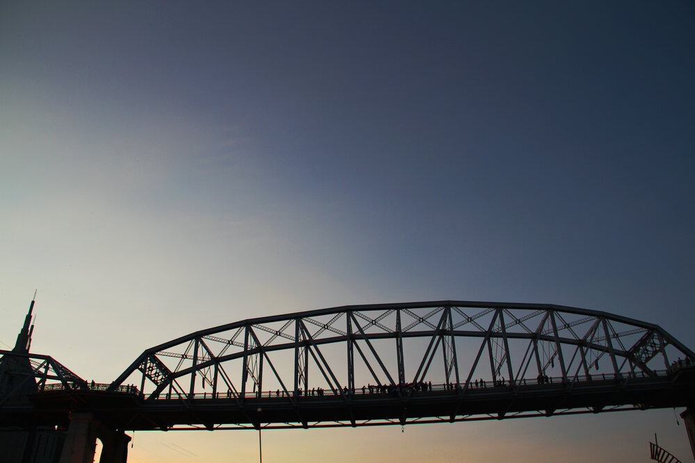  2020 9/11 Flag Tribute on Nashville Walking Bridge – 9/11 REMEMBERED 2020 – Photo: Cierra Mazzola – All Rights Reserved 