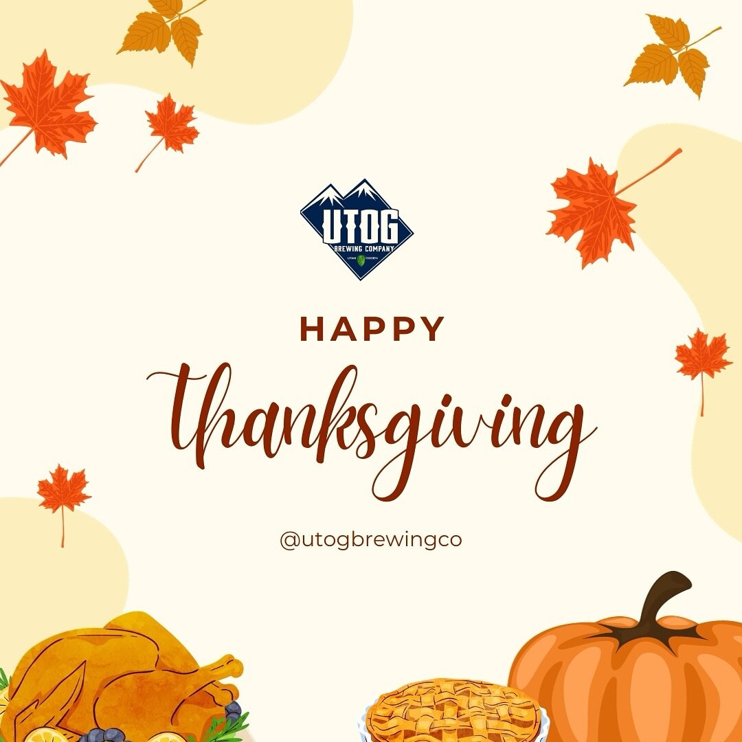 The UTOG family wishes you a happy Thanksgiving! 🍂🦃