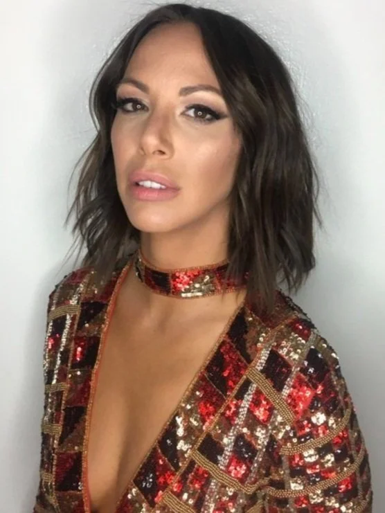 Kristen Doute hair styled by Anya Anderson at Aiya Hair Salon, Santa Monica, CA