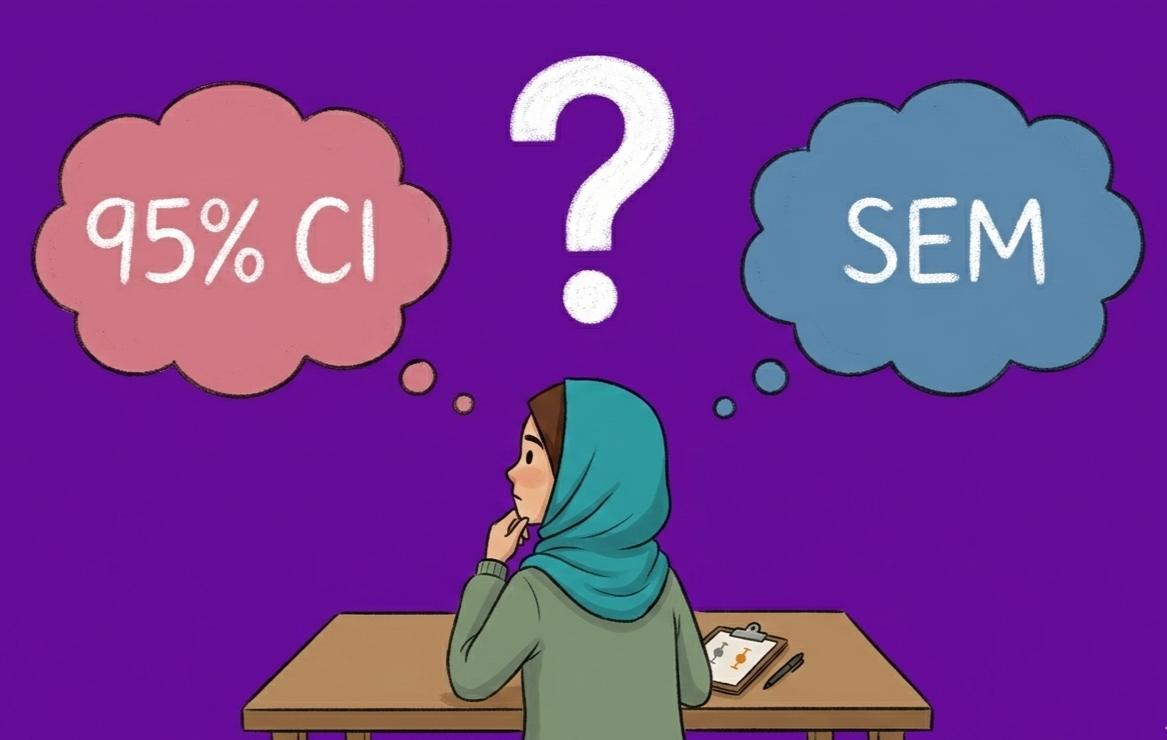 2SEM vs. 95% confidence interval — are they the same thing?