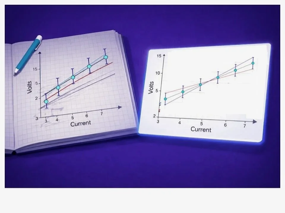 IB Physics IA - How to draw max/min lines
