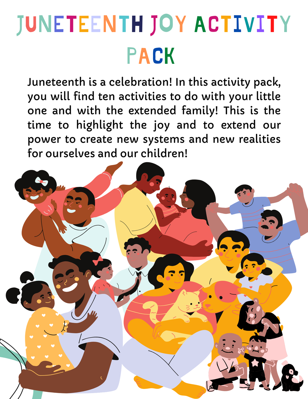 juneteenth joy activity pack afrocentric montessori