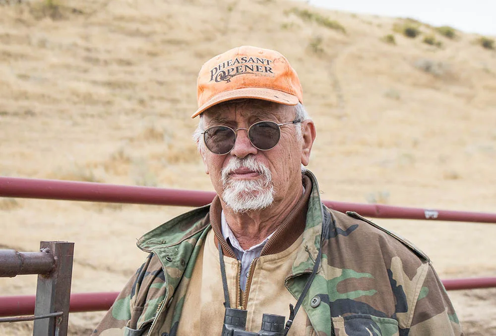 Gilles Stockton at his home in Grass, Range Montana.