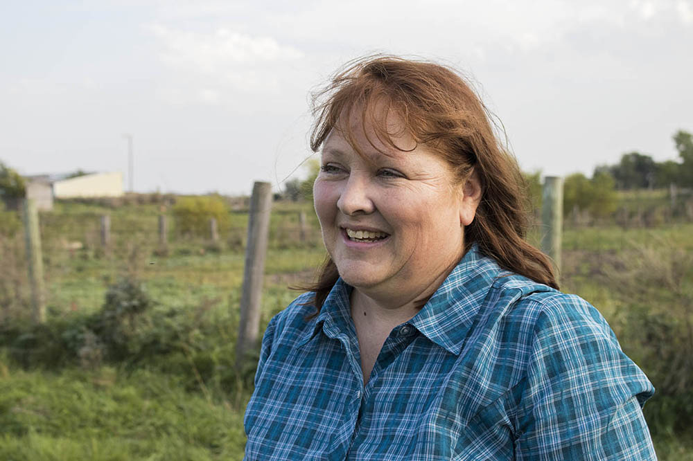Kristi Mogen at home in Revillo, South Dakota.