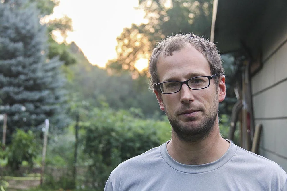   Ian Caselli at home in Sioux Falls, South Dakota.  