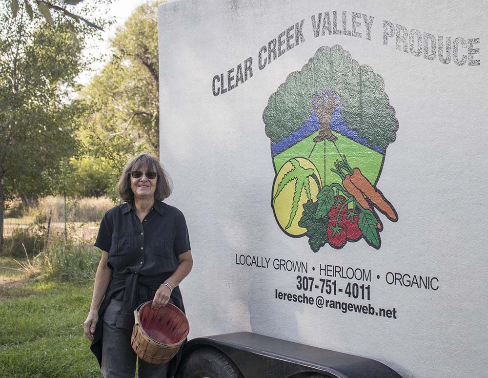   Carol LeResche at her home in Clearmont, Wyoming.  
