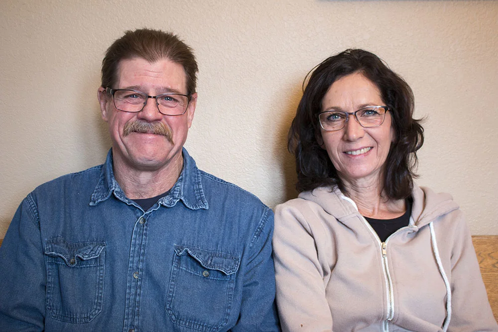 Jim and Diane Yri at their campground, Westbay Resort.