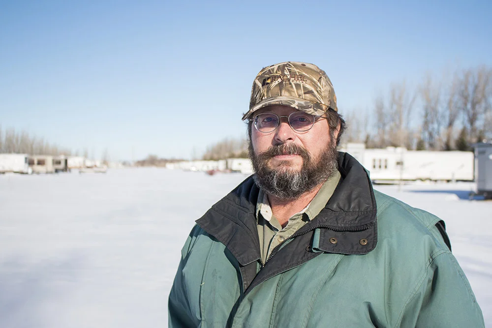 Rick Schwab at Six Mile Bay on Devils Lake.