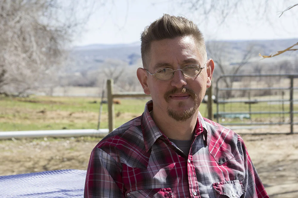  Tom Tschida at Nash Farms in Carbon County, Montana.  