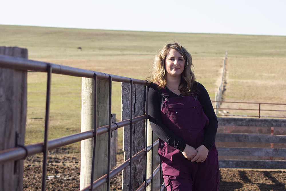 Sara Hollenbeck at home in Molt, Montana.