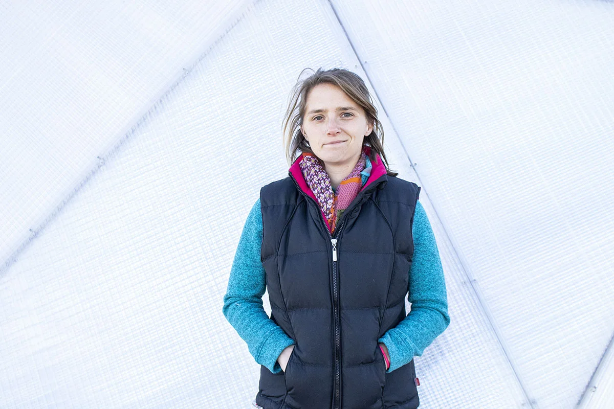 Rachel Kent at the Keya Wakpala Garden, in South Central South Dakota, on the Rosebud Reservation.