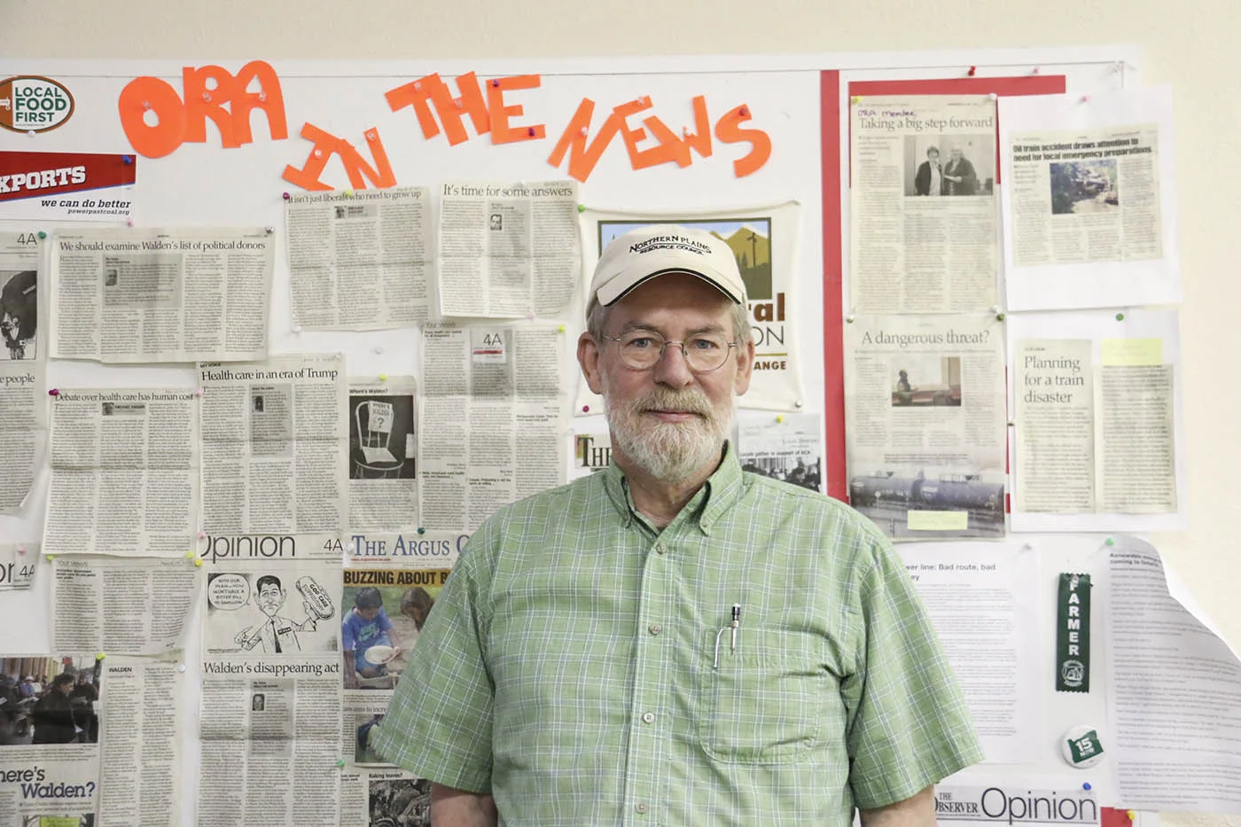   Former Department of Environmental Quality Acting Administrator Eastern Region, Mitch Wolgamott, at Oregon Rural Action office in La Grande, Oregon.  