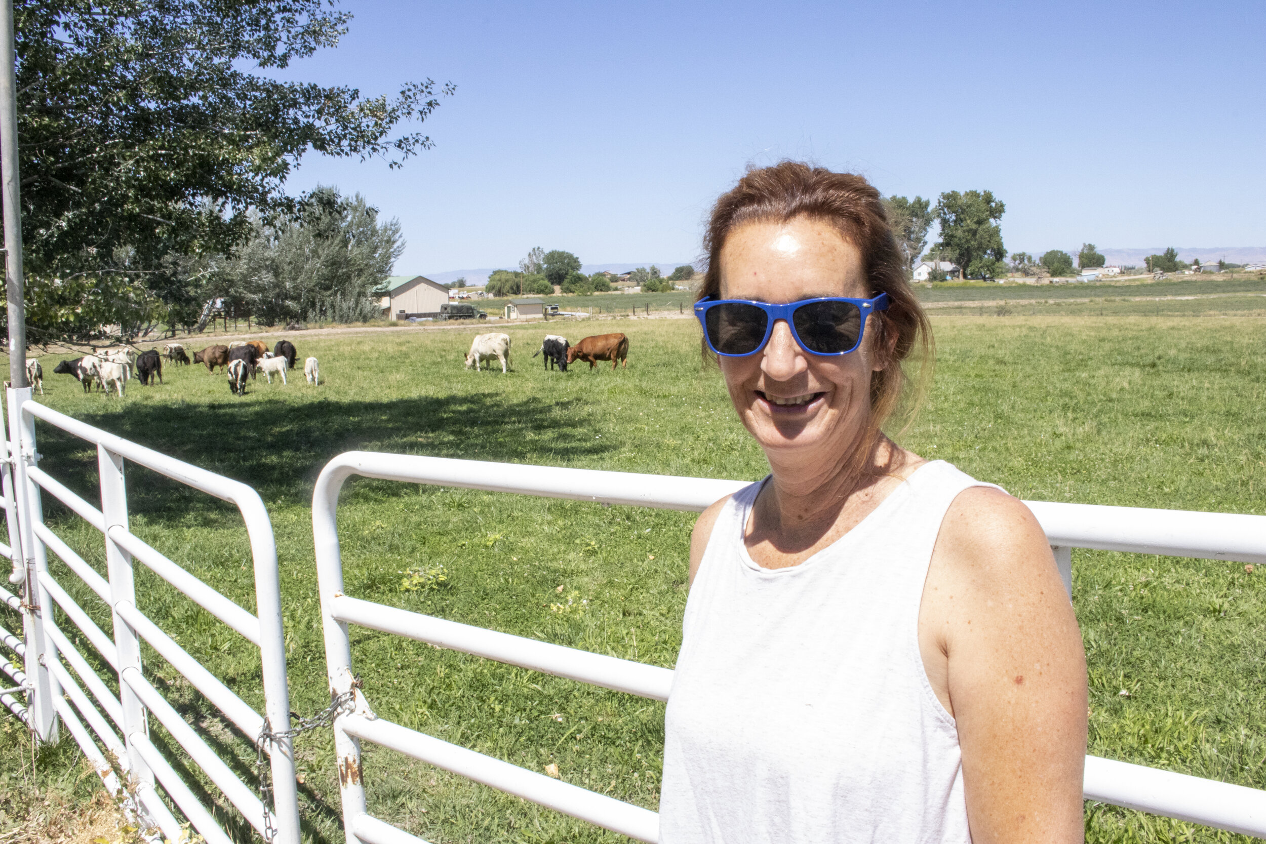   Kathryn Bedell at her ranch in Fruita, Colorado.  
