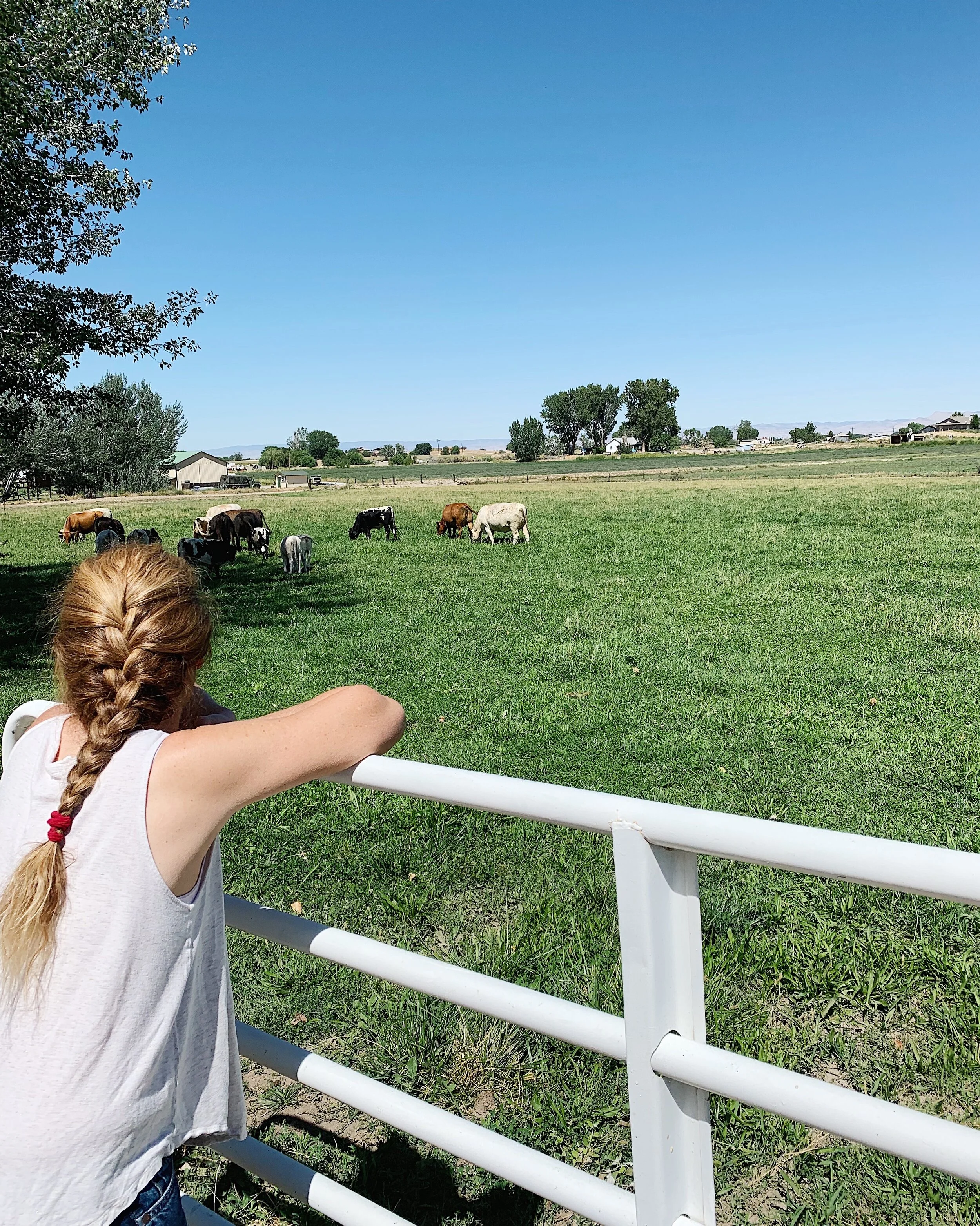   Kathryn at Roan Creek Ranch in Fruita, Colorado.  