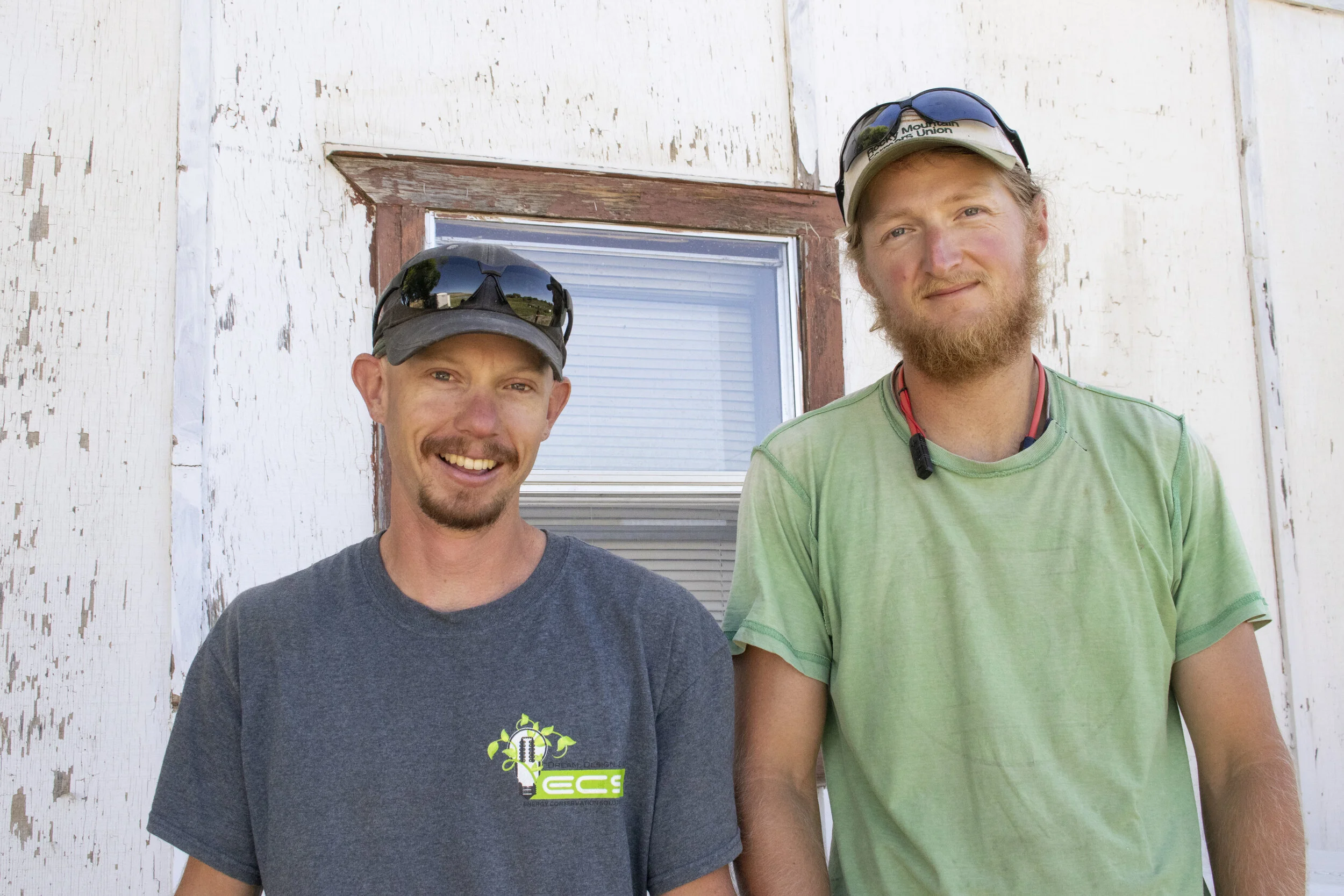    Ben (left) and Jacob (right) at Gray Acres Farm.   