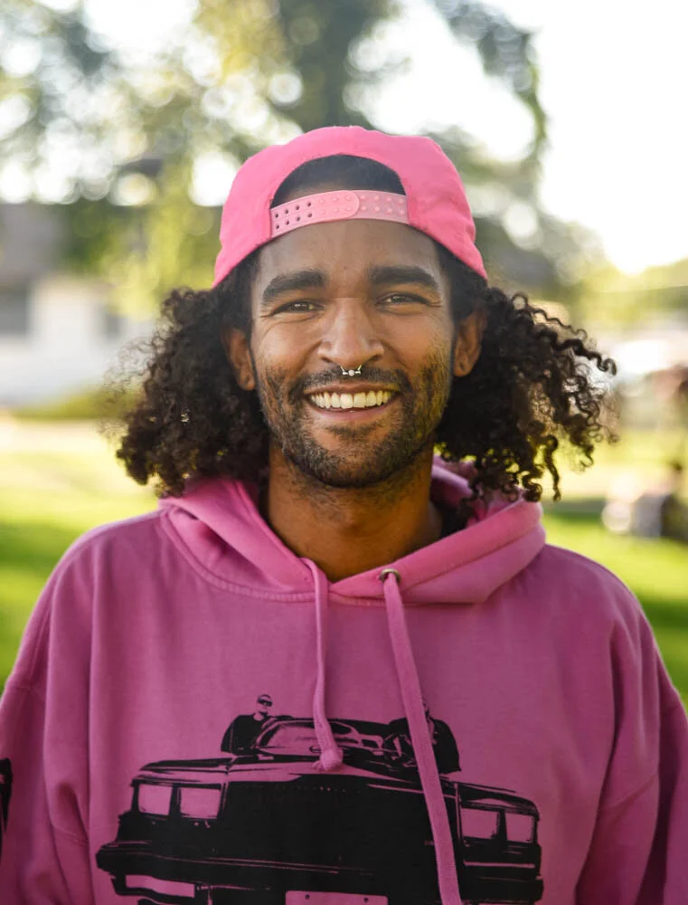  David Hood, volunteer with RAW and Mutual Aid Partners. 