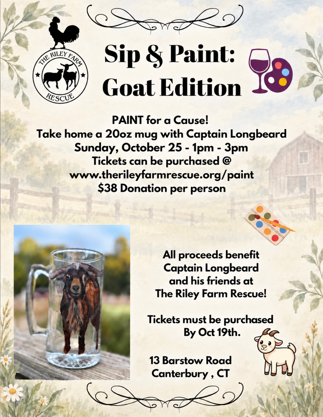 Sip & Paint Goat Edition Ticket
