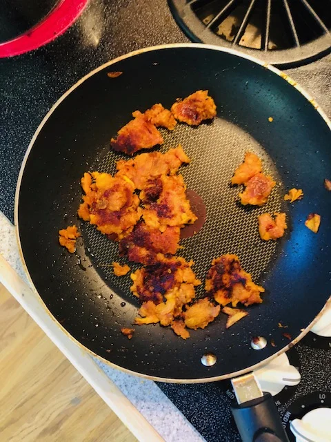Sweet potato crumble