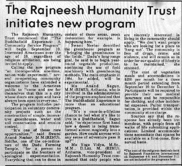 Rajneesh Times