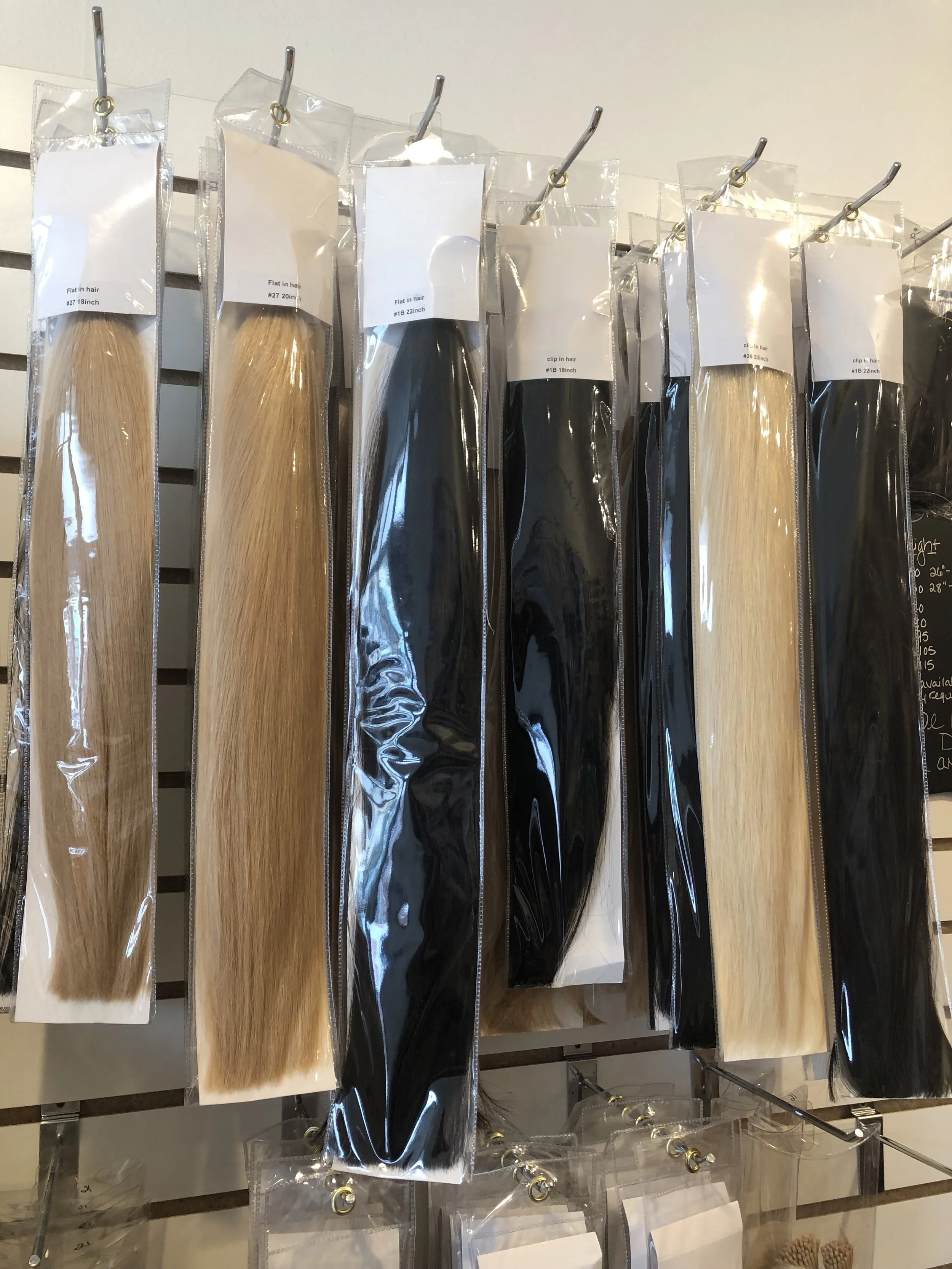 clip-in’s, I-tips, & Fusion tips available