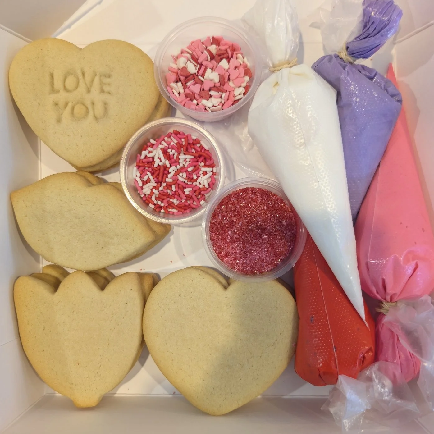 Valentine's Day Cookie Decorating Box - $30 