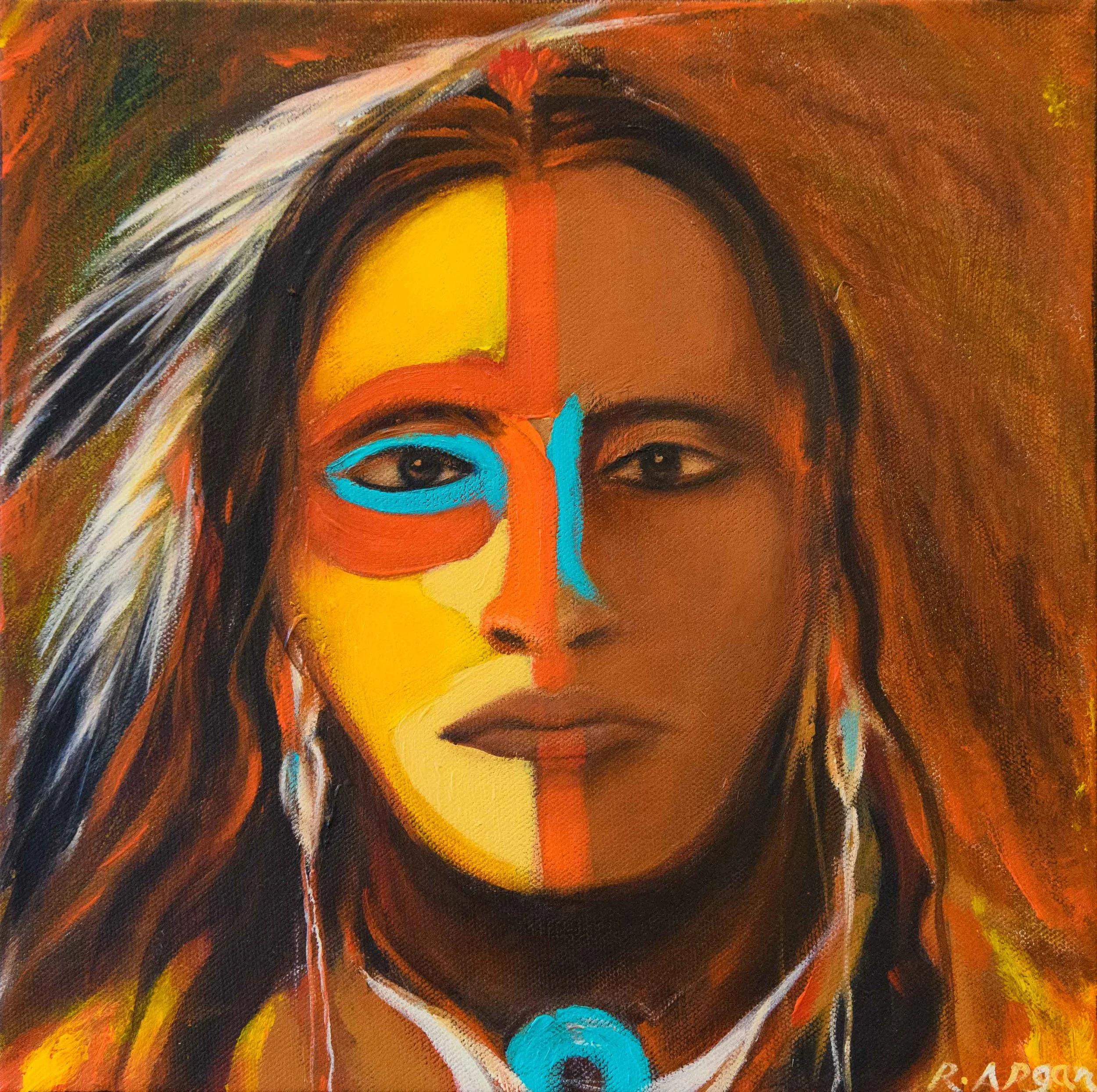 American Indian Warrier 1 Yellow