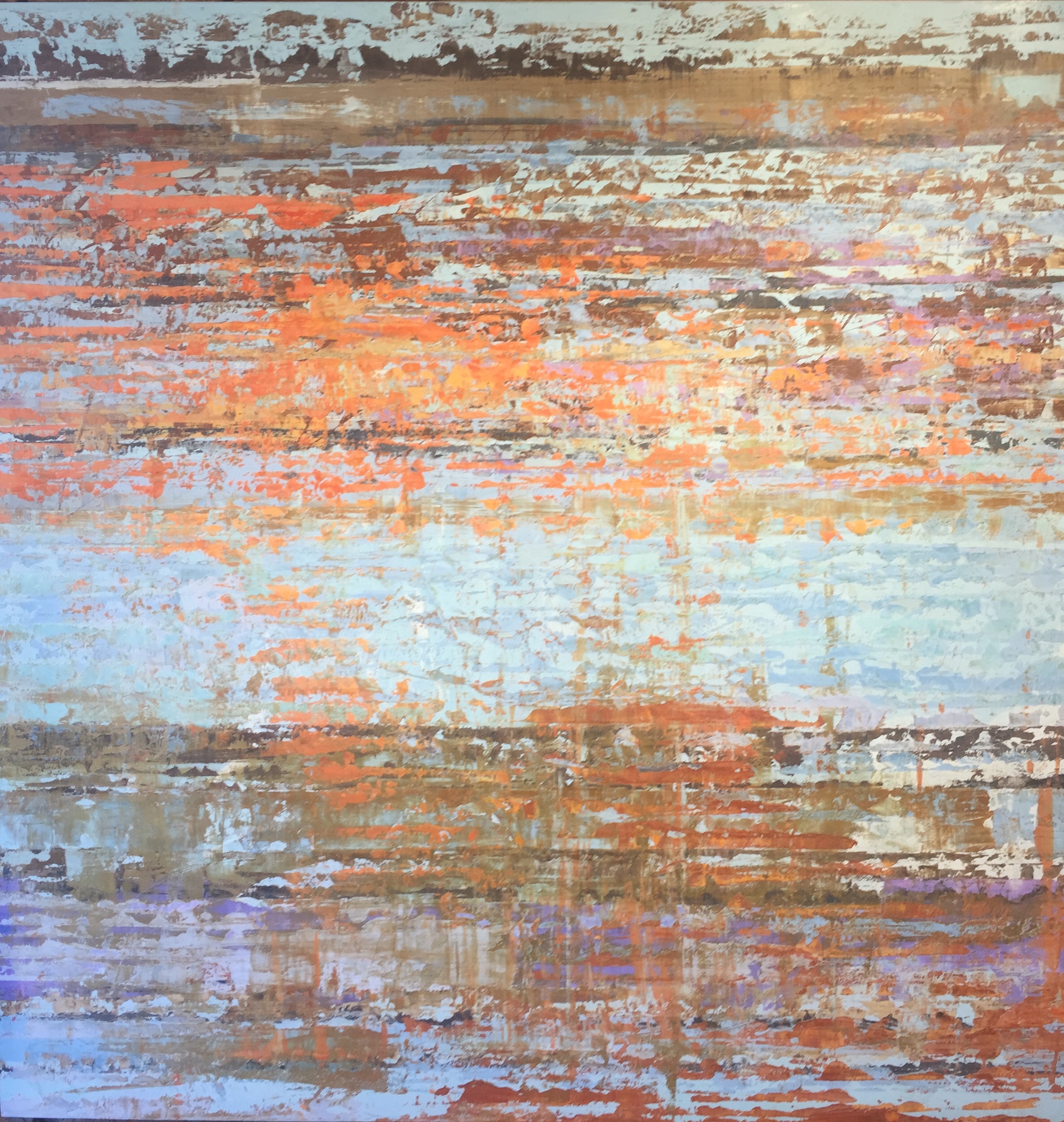 ABSTRACT SERIES Orange -Blue Sky