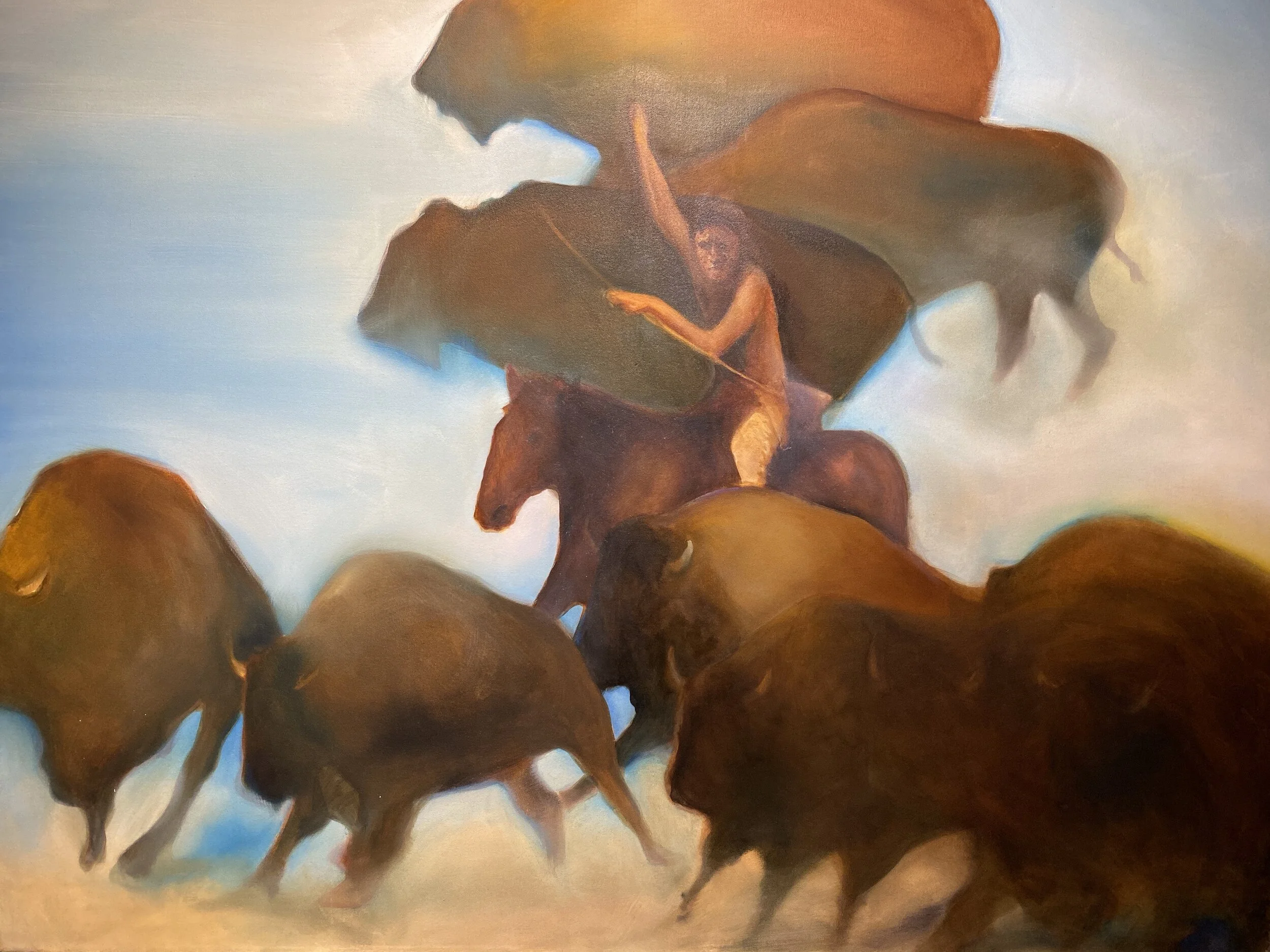 Ute Indian " In the thick of it"