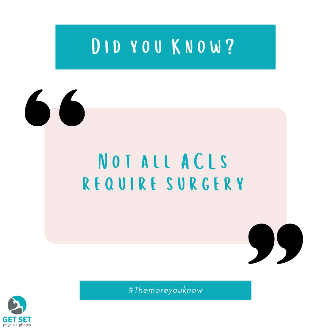 Did you know that not all ACL injuries require surgery? Call us on 9841 5777 or head to our website (link in bio) to chat to one of our friendly physiotherapists about treatment options!