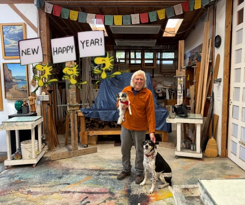 make 2026 the year you give your art the dedicated presence it deserves 

Winter / Spring I session begins after the new year. snag the last few easels&mdash;link in bio 

happy holidays from stuart, carl, and luna 🎨