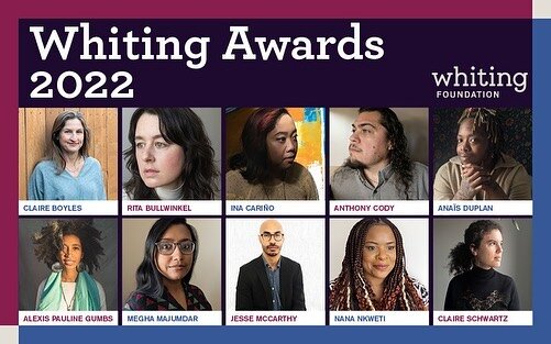 🚨Whiting Awards 2022🚨Hige congratulations to #latinxpoet Anthony Cody on winning the prestigious Whiting Award, we are so proud! See below for a list of all the poetry winners this year 

The winners in poetry are Ina Cari&ntilde;o, whose &ldquo;wo