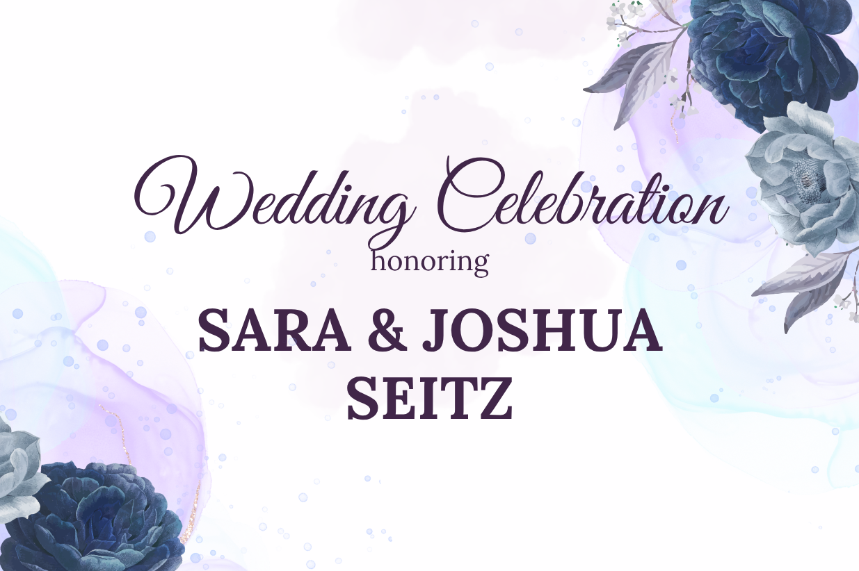 Wedding Celebration for Sara &amp; Joshua Seitz
