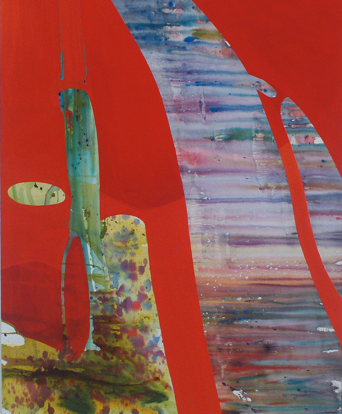 Red Tide , watermedia on Canvas, 2014