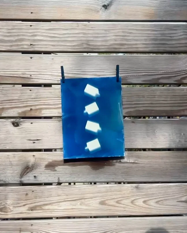 concept 🤝 execution 

so much fun making these cyanotypes last october for @westmanatelier&rsquo;s new sun tone bronzing drops 🩵 with collaborator of the century @ec__doesit 💙