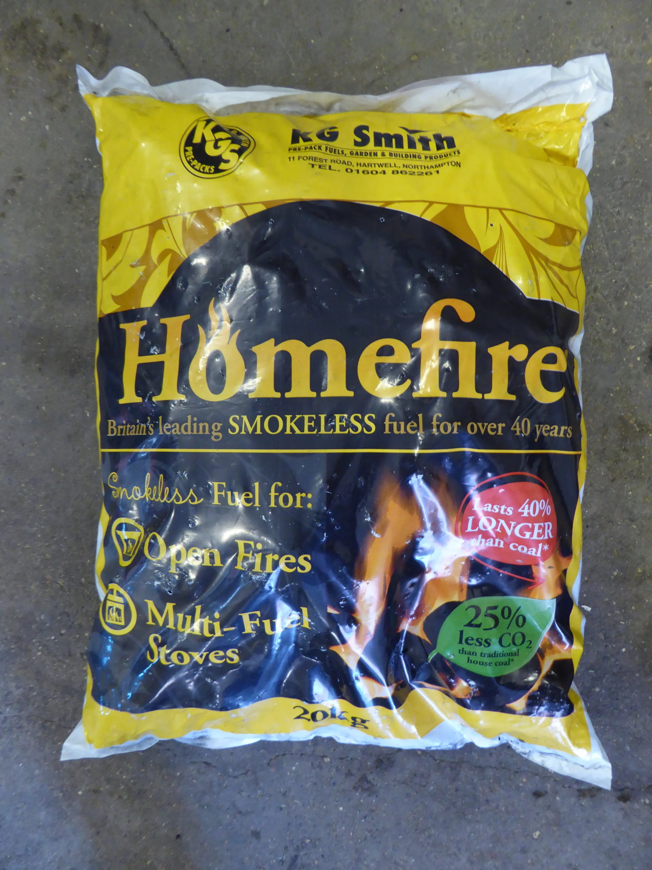 Homefire Smokeless Coal 20kg Bag