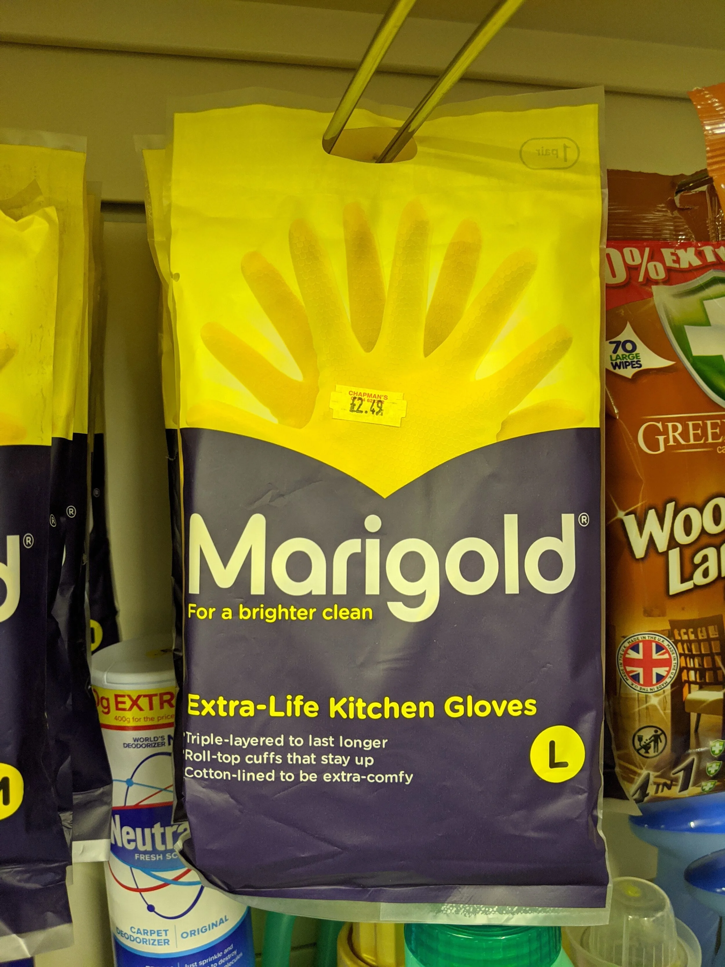 Marigold Extra Life Kitchen Gloves — Chapmans The Ironmongers