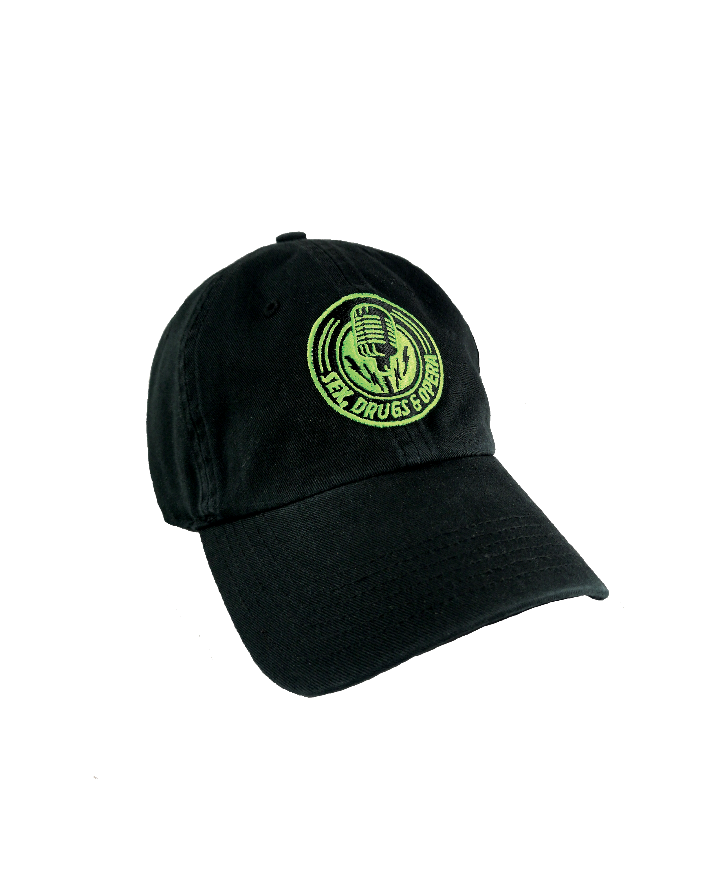 Black Baseball Cap with Classic SDAO Logo