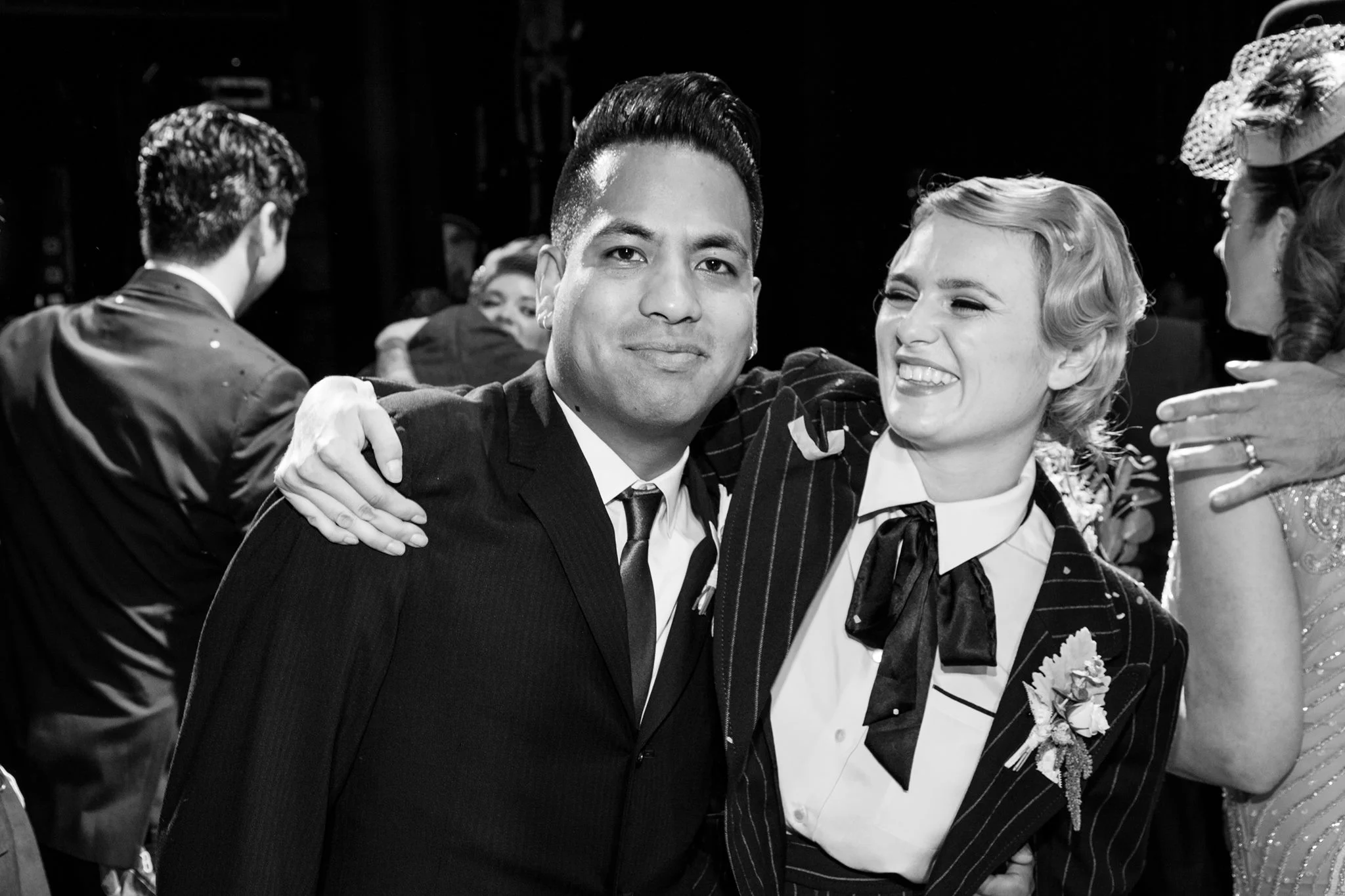 Groom and best woman- Photo by Melinda Sanders