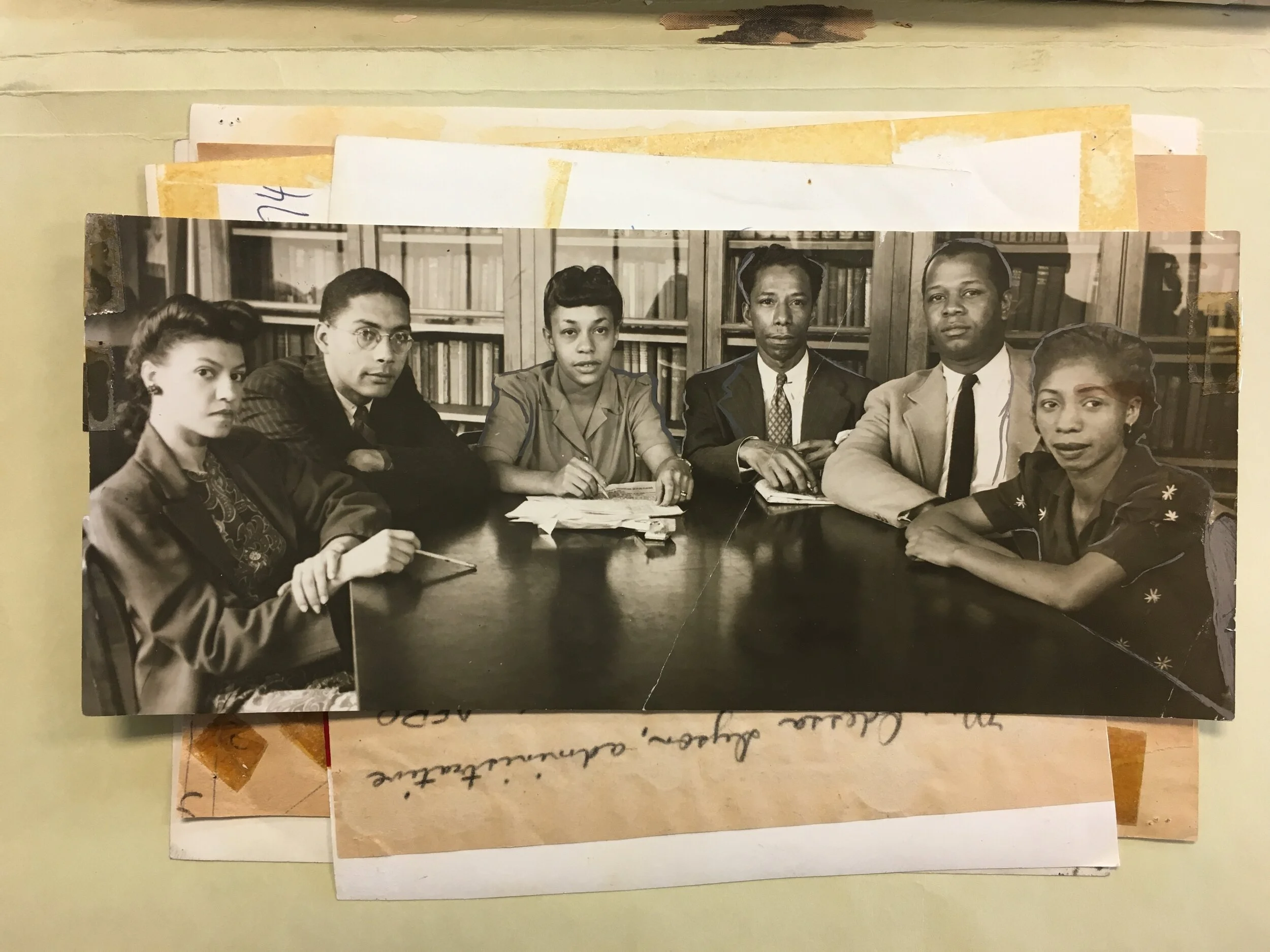 AFRO staff hold a meeting