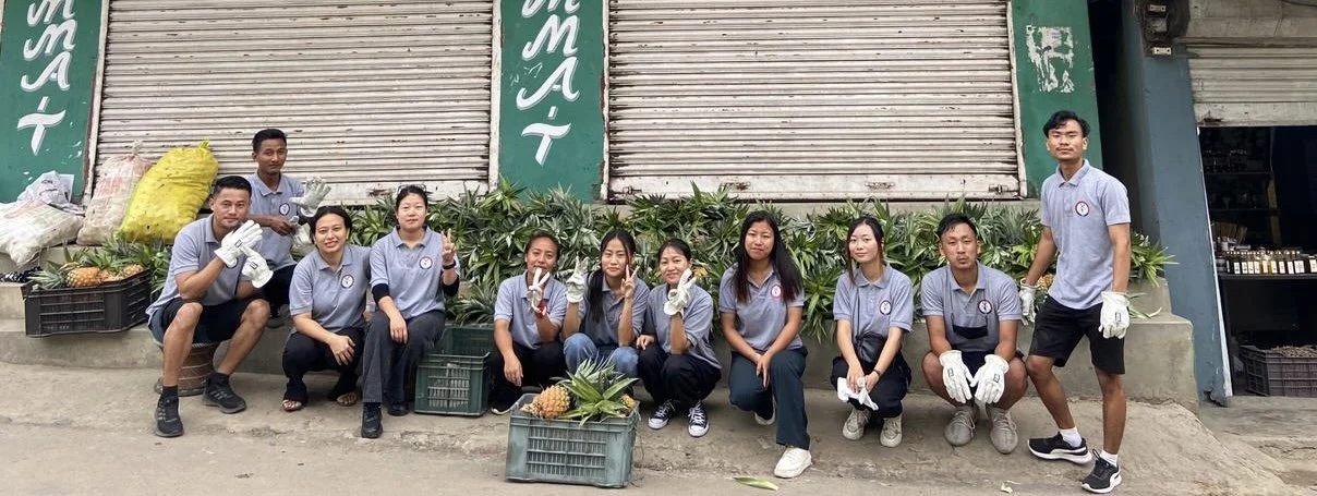 tEA Interns participating in a sale exercise at the Kohima Head Office as part of their Internship Program.
