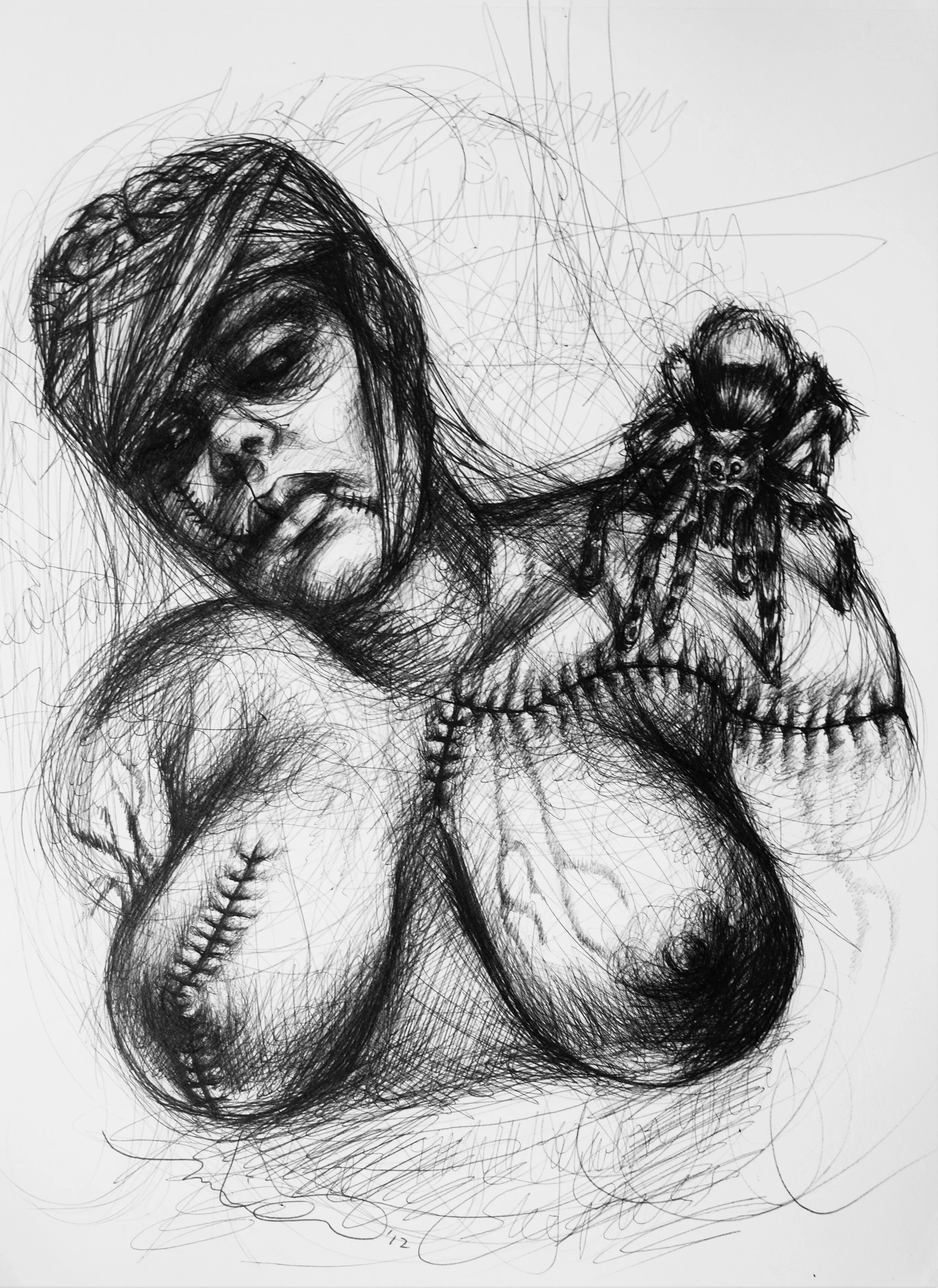 Self-Portrait With Spider