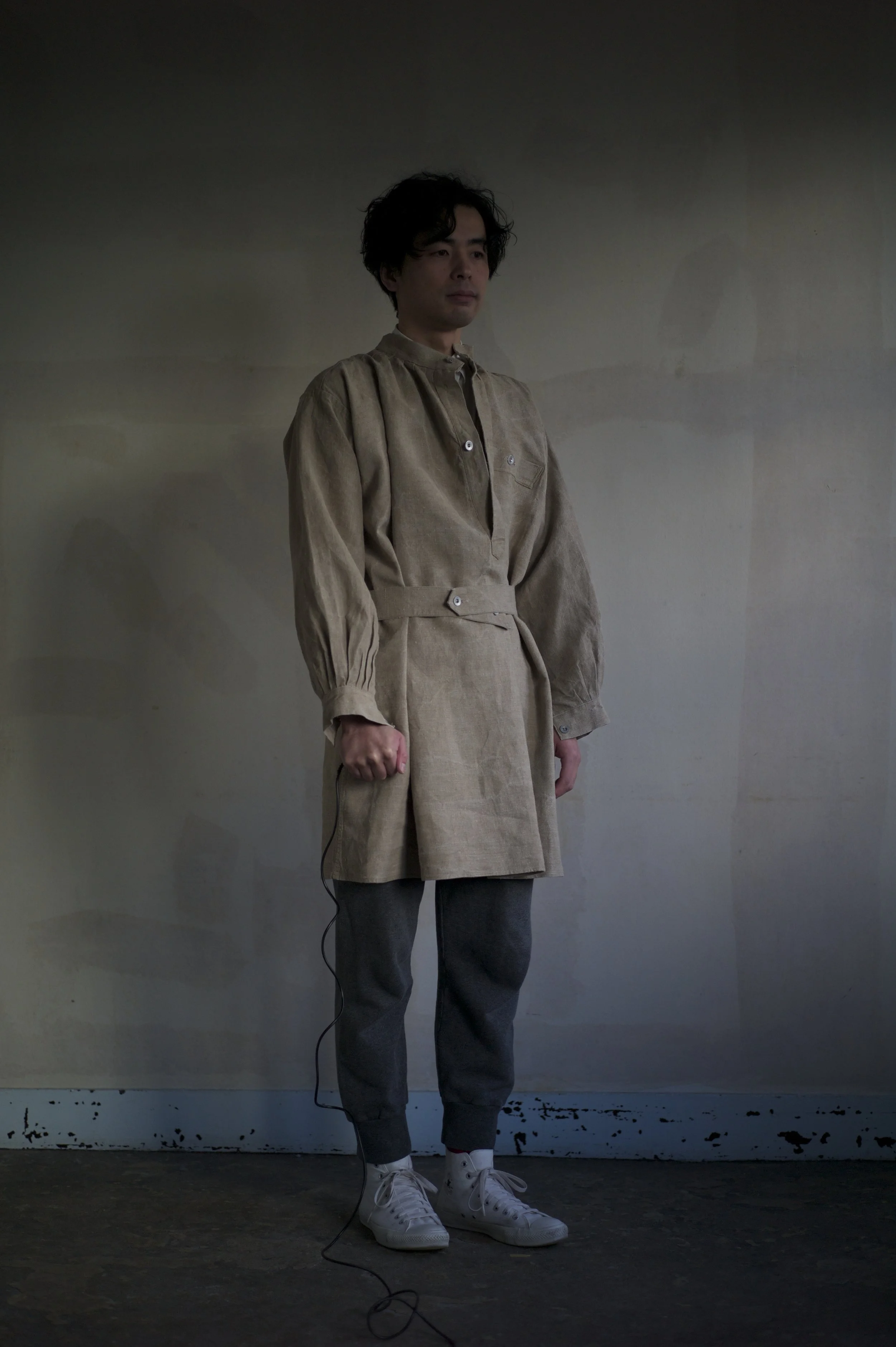 1910's French Military Hospital Hemp Smock Coat — LILY1ST VINTAGE