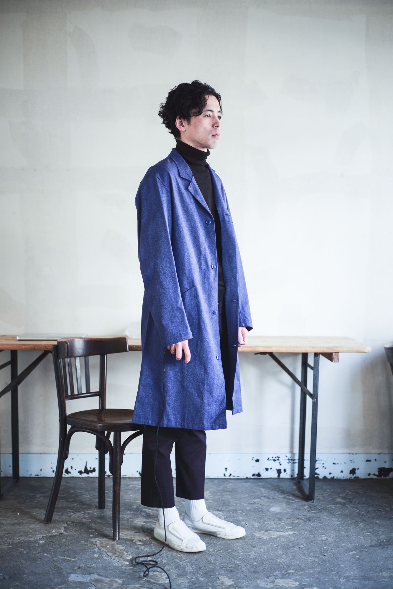 【vintage】1960's real paint atelier coat